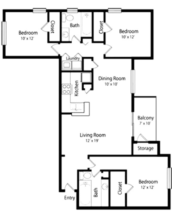 Brentwood Apartments Nashville The Estates at Brentwood Floor Plans